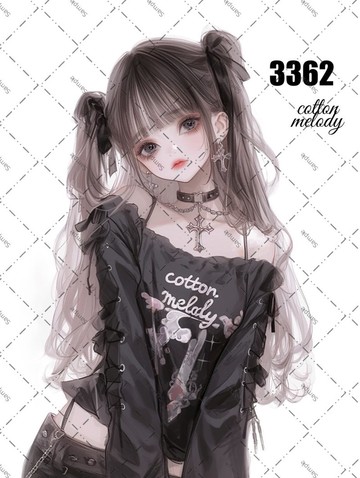original sticker no.3362 人物貼紙 原創貼紙 原創人物貼紙 裝飾貼紙 cotton melody