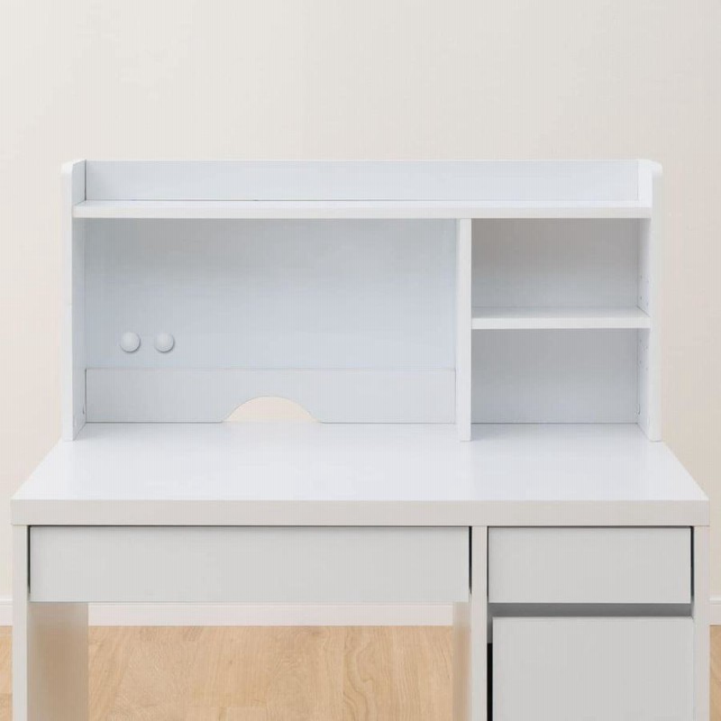 ニトリ ホワイト 学習机 上部棚付き コンパクト キッズ デスク 学習机