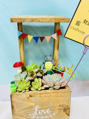 Zakka雜貨風木盒客製組盆 開幕 新居落成 升官喬遷 婚禮 生日禮物