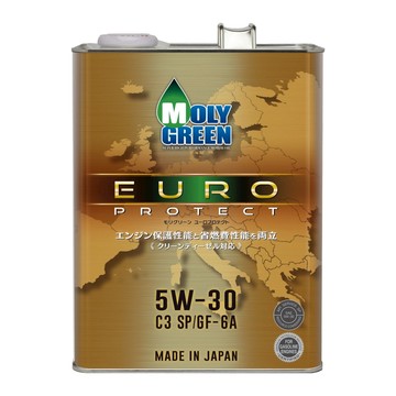 【易油網】日本 MOLYGREEN EURO PROTECT 5W-30 全合成機油 API SP / GF-6A