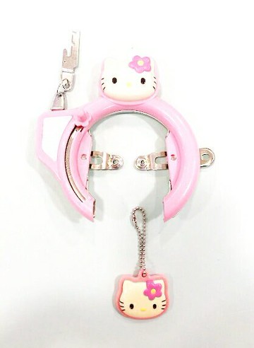 【震撼精品百貨】Hello Kitty 凱蒂貓 凱蒂貓 HELLO KITTY 腳踏車鎖-粉#02058 震撼日式精品百貨