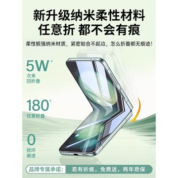適用三星zflip6手機膜zflip5外屏鋼化膜flip6保護z鉸鏈w24新款4防窺z6貼膜全屏內屏水凝全包鏡頭小折疊zf軟