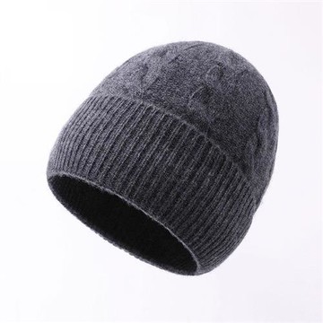 【米蘭精品】現貨+預購 頂級羊毛帽針織帽秋冬季加絨厚磅保暖帽冷帽休閒配件-百搭純色加厚男女帽子74mi110