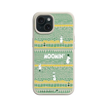 iPhone 15 SolidX 貝殼灰 - Moomin - Moomin 仲夏野林