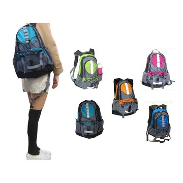 ~雪黛屋~EYE 後背包中小容量胸前護腰釦雨罩輕量可拆弓型超輕高單數防水尼龍布