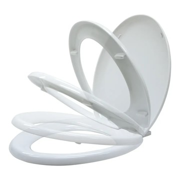 雙手萬能 全罩式靜音緩降快拆馬桶蓋 20652N 1.48kg  50.5 x 37.7 x 7.7cm  白色  1個