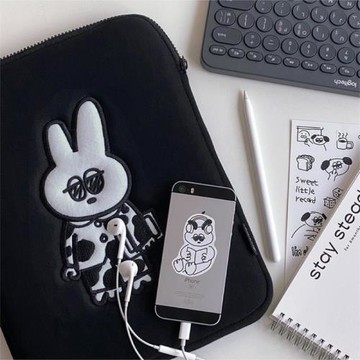 韓國Be on D可愛兔斯基11寸ipad平板電腦包pro保護套收納內膽air