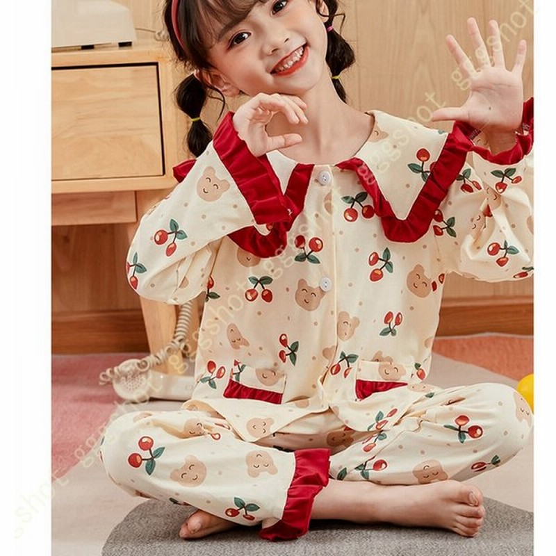 ルームウェア 子供 綿 長袖 春秋 長ズボン トップス 上下セット パジャマ レディース おしゃれ 長袖 ロングパンツセット 無地 シンプル 韓国 パジャマ 中学生 通販 Lineポイント最大0 5 Get Lineショッピング