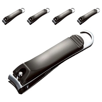 合金指甲剪 斜口/平口  琉璃黑  5個