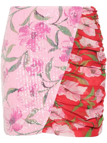 ROTATE BIRGER CHRISTENSEN - sequin-embellished skirt - women - Recycled Polyester/Elastane/Polyester/Elastane - 32 - Pink
