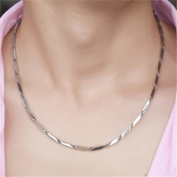 簡約男士項鏈鈦鋼配鏈子瓜子鏈個性韓版無吊墜霸氣潮人菱形鎖骨鏈