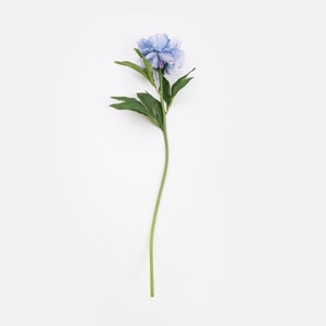 查莉擬真花插牡丹72cm 粉藍