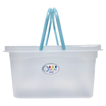 JUSKU 佳斯捷 大嘟嘟好手提置物籃/收納籃 4228 40.3 x 28 x 22cm 830g  顏色隨機  1個