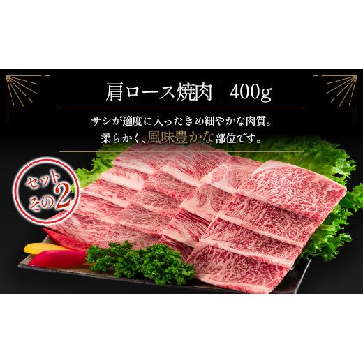 ふるさと納税 宮崎県 新富町 ≪肉質等級A4ランク≫宮崎牛 肩ロース食べ比べセット 合計800g