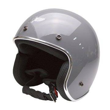 EVO CA-310 平價騎士帽 素色 水泥灰 CA310M CA310L 半拆洗 銀色邊條 復古帽 安全帽 半罩