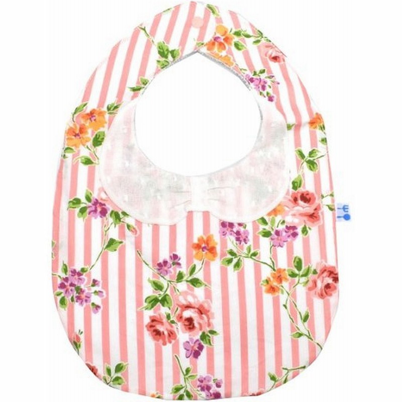 Creme Chantilly クリームシャンティ ストライプフワラースタイ ピンク よだれかけ おしゃれスタイ 通販 Lineポイント最大0 5 Get Lineショッピング