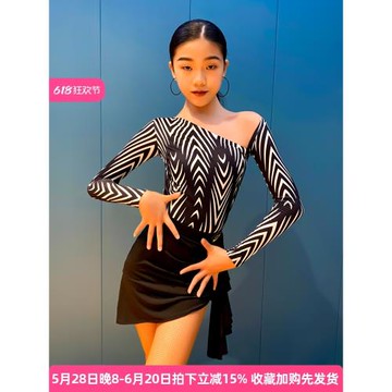 高級拉丁舞服2025春夏新款練功服跳舞練習服套裝女兒童舞蹈演出服