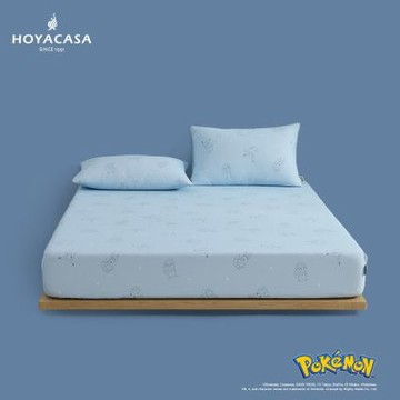 【HOYACASA】Pokémon寶可夢官方授權 -雙人ICE TECH⁺冰絲涼感床包枕套組-萌夏星空