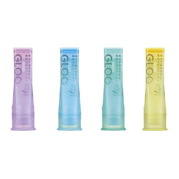 KOKUYO GLOO方形口紅膠 冰淇淋限定色系-綠/藍/紫/黃