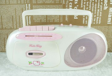 【震撼精品百貨】Hello Kitty 凱蒂貓 手提音響-珍珠白【共1款】 震撼日式精品百貨