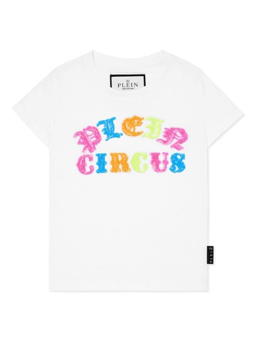Philipp Plein Junior - sequin-embellished cotton T-shirt - kids - Cotton - 6 yrs - White
