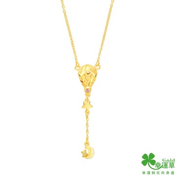 【幸運草金飾】夢境初始黃金鎖骨項鍊