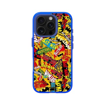 iPhone 16 Pro Clear 激光藍 - Batman 蝙蝠俠 - Logo貼紙款