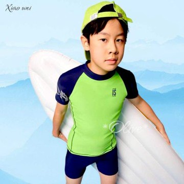 MIT沙麗品牌 流行男童/中大童短袖二件式泳裝 NO.H75602A8