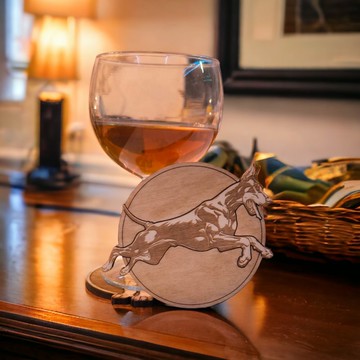 杜賓犬木質杯墊組 – 獻給犬種愛好者的禮品與收藏品