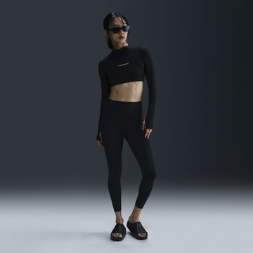 【NIKE】AS W NK DF UNVRSA HR 7/8 TGHT 女 緊身長褲 黑色-HQ6814010