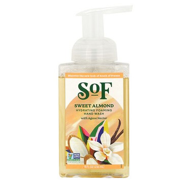 SoF, 補水泡沫洗手液，甜巴旦木，8 液量盎司（236 毫升）
