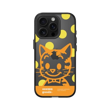 iPhone 16 Pro Clear (相機按鈕) 酷墨灰 - OSAMU GOODS - 大圓點系列- Cat
