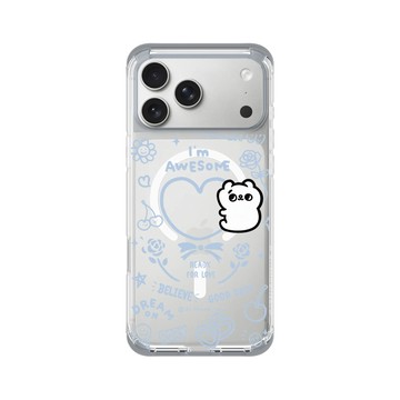 iPhone 17 Pro Max ClearX (MagSafe 兼容) 霜透灰 - 爽爽貓 Song Song Meow by SECOND - 準備好去愛了