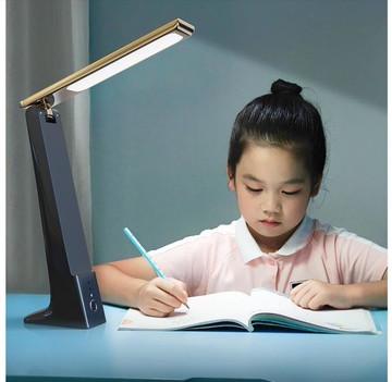 可折疊小台燈學習專用護眼書桌學生宿舍床頭兒童寢室充電式大容量 雙11全館免運