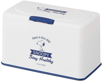 【全館95折】【史努比 口罩收納盒】史努比 抽取式 口罩收納盒 面紙盒 按壓彈蓋 收納60片 日本正品 該該貝比日本精品