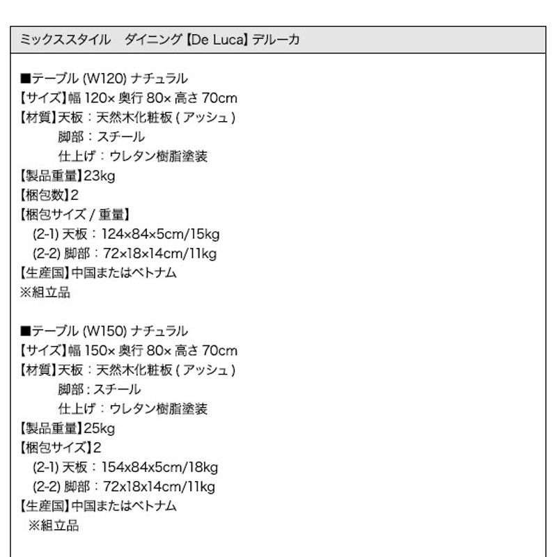 ダイニングセット（テーブル&チェア） ミックススタイル ダイニング 2