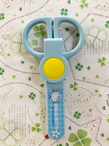 【震撼精品百貨】Hello Kitty 凱蒂貓 HELLO KITTY-安全剪刀附蓋-藍護士 震撼日式精品百貨*08166