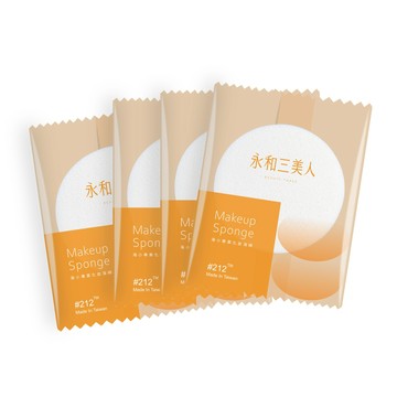 BEAUTY THREE 海小#212專業化妝海綿 4入包 NR212S