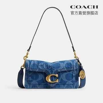 【COACH】 CLOT TABBY 26單肩手袋-B4/深藍色色 混合色(CDW25)｜官方直營