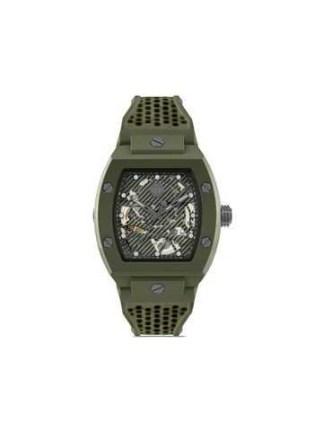 Philipp Plein - The $keleton Ecoceramic 44mm - men - ceramic/Rubber/Mineral Glass - One Size - Green