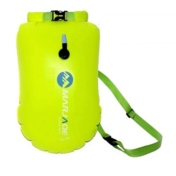 【SV61210】20L游泳跟屁蟲充氣浮標 收納+浮力兩用 防溺水防抽筋 安全腰帶 單氣囊 水上運動浮球