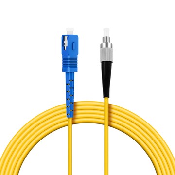 台灣霓虹 電信級SC-FC單模10G單芯光纖跳線10米
