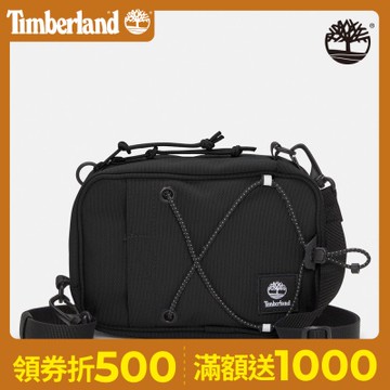 Timberland 中性黑色戶外側背小包|A5SSY001