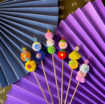 (點心 和菓子) 細工布花 髮簪 自選 趣緻可愛 和風