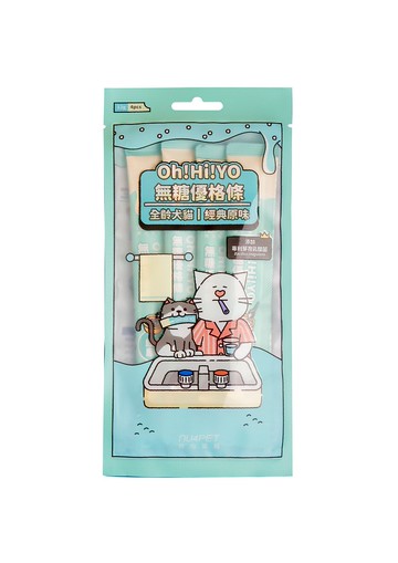 陪心寵糧| Oh!Hi!YO無糖優格條 - 經典風味(12gx4)