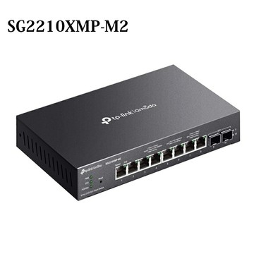 【享最高折300】TP-LINK SG2210XMP-M2 Omada 8埠2.5GBASE-T 2埠10GE SFP+ 智慧型交換器