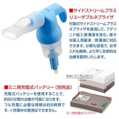 吸入器 イノスパイアミニ コンプレッサ ネブライザー 喘息 ぜんそく COPD 家庭用 医療機関使用 介護 看護 在宅 | LINEブランドカタログ