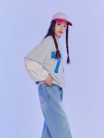 Cotton Adaptable Fit Sweatshirt [Melange]