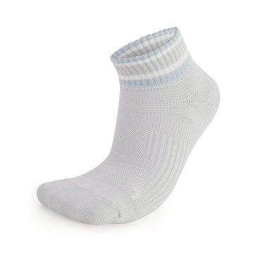 FootSpa足弓加強運動機能短襪-橫條 - M灰A