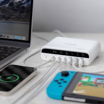 JWAY 智慧顯示140w氮化鎵6孔快充 JY-GAN140W